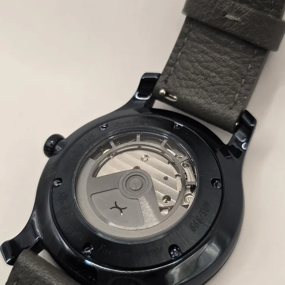 Xeric Regulator Navy and Gray Skeleton Dial Watch